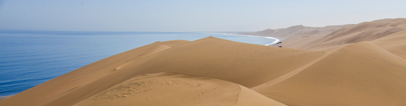 sand dunes on the desert coast